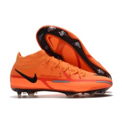 Buty Piłkarskie Nike Phantom GT2 Elite DF Pomarańczowy Czarny